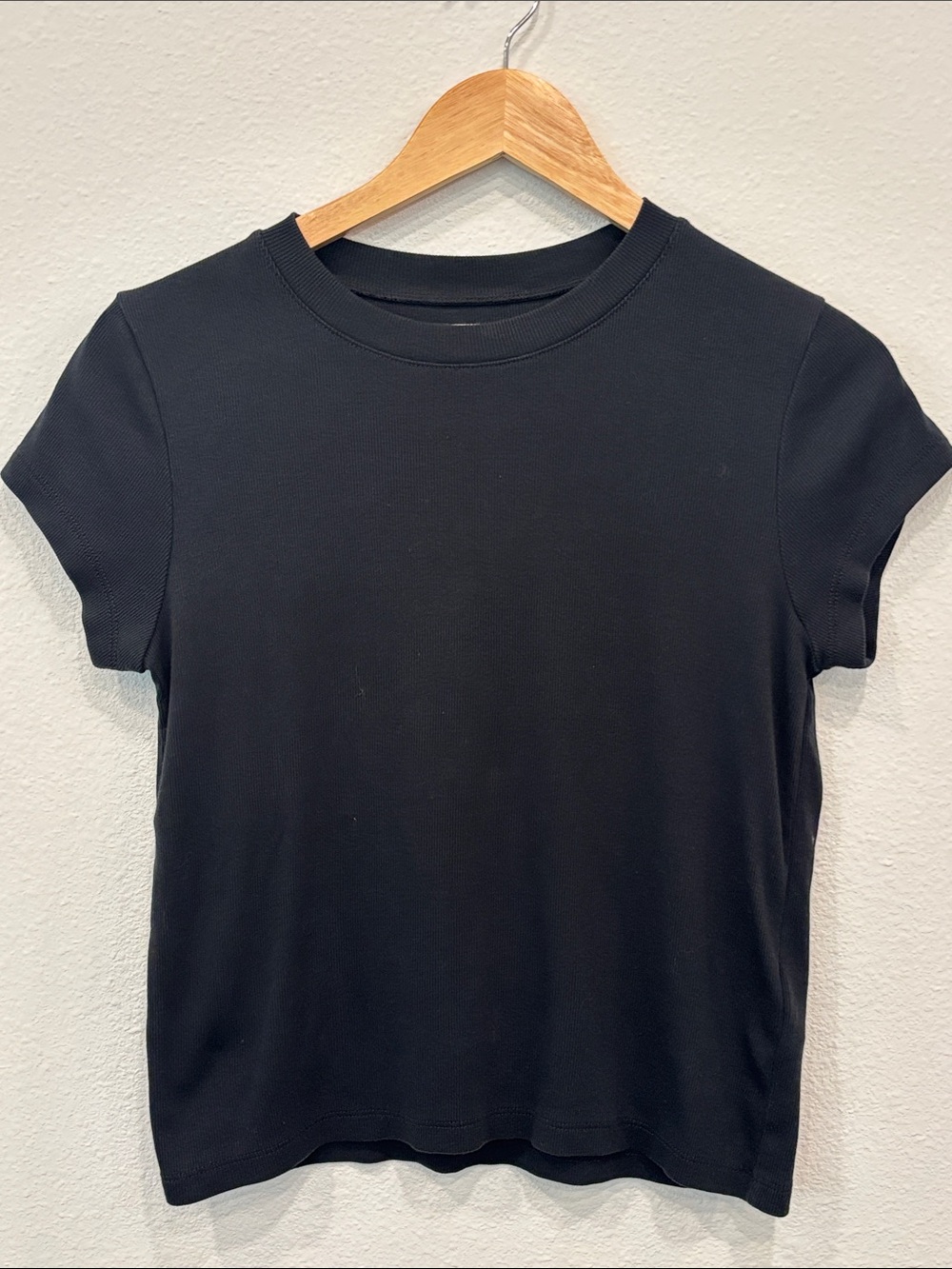 Madewell Women’s Supima Black Short Sleeve Crewneck Tee Size M